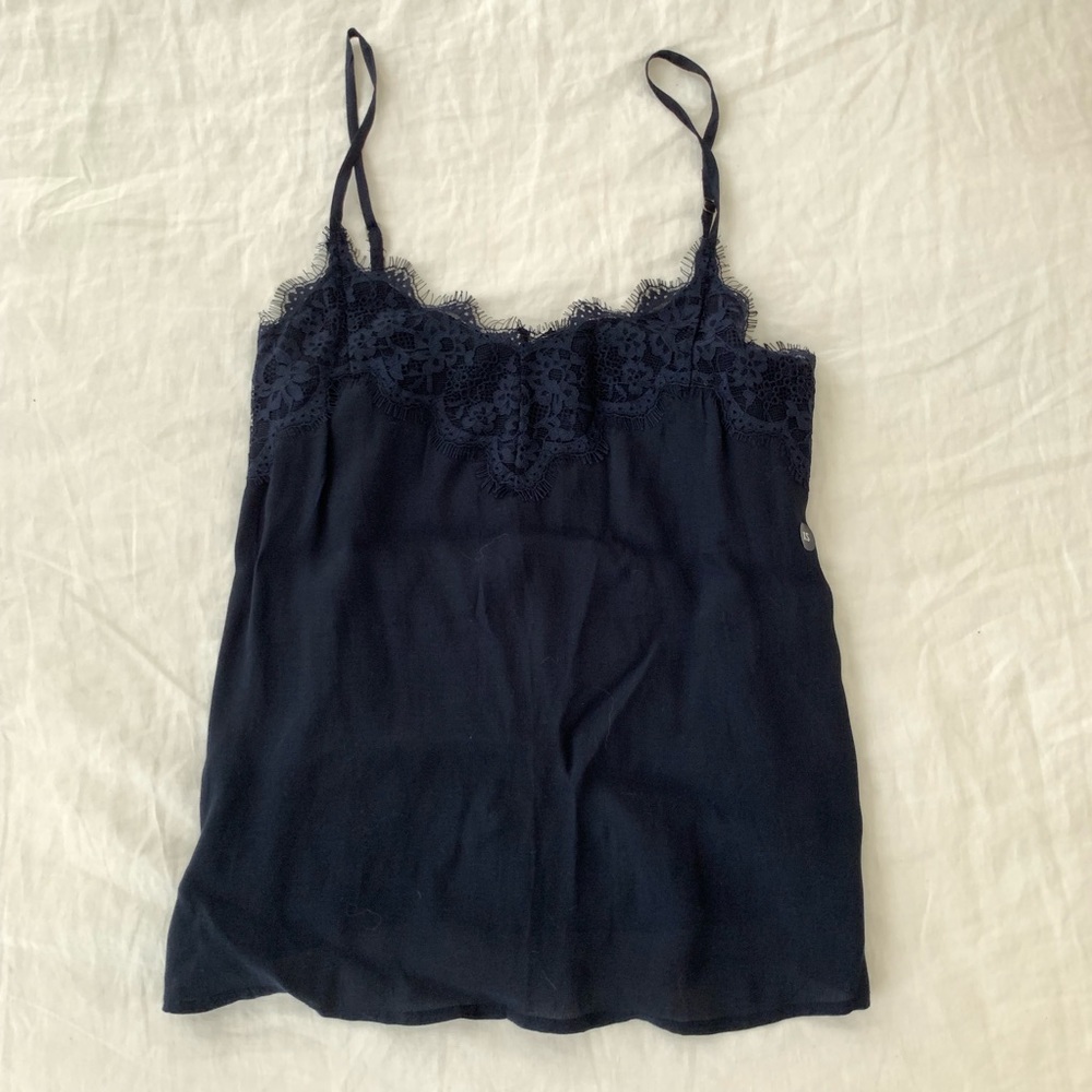 Abercrombie & Fitch navy tank